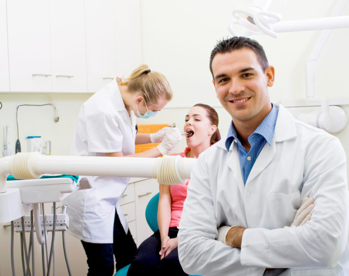 A dentist