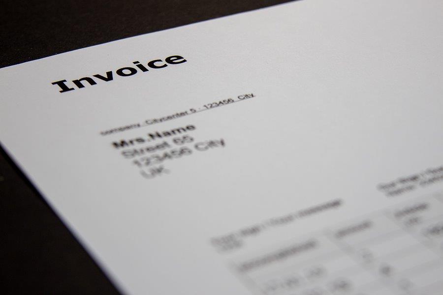 An invoice
